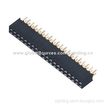 Straight angle, dual row 2.00mm female header height 6.5mm